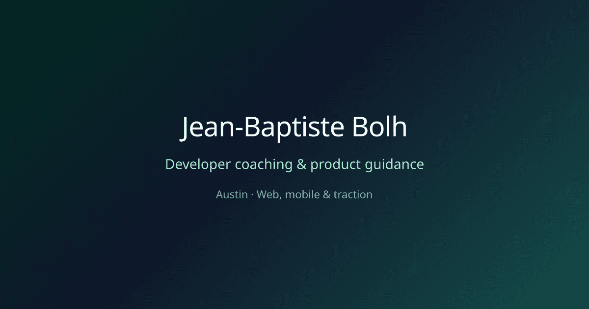 Developer coaching vs. courses: when one-on-one help actually wins