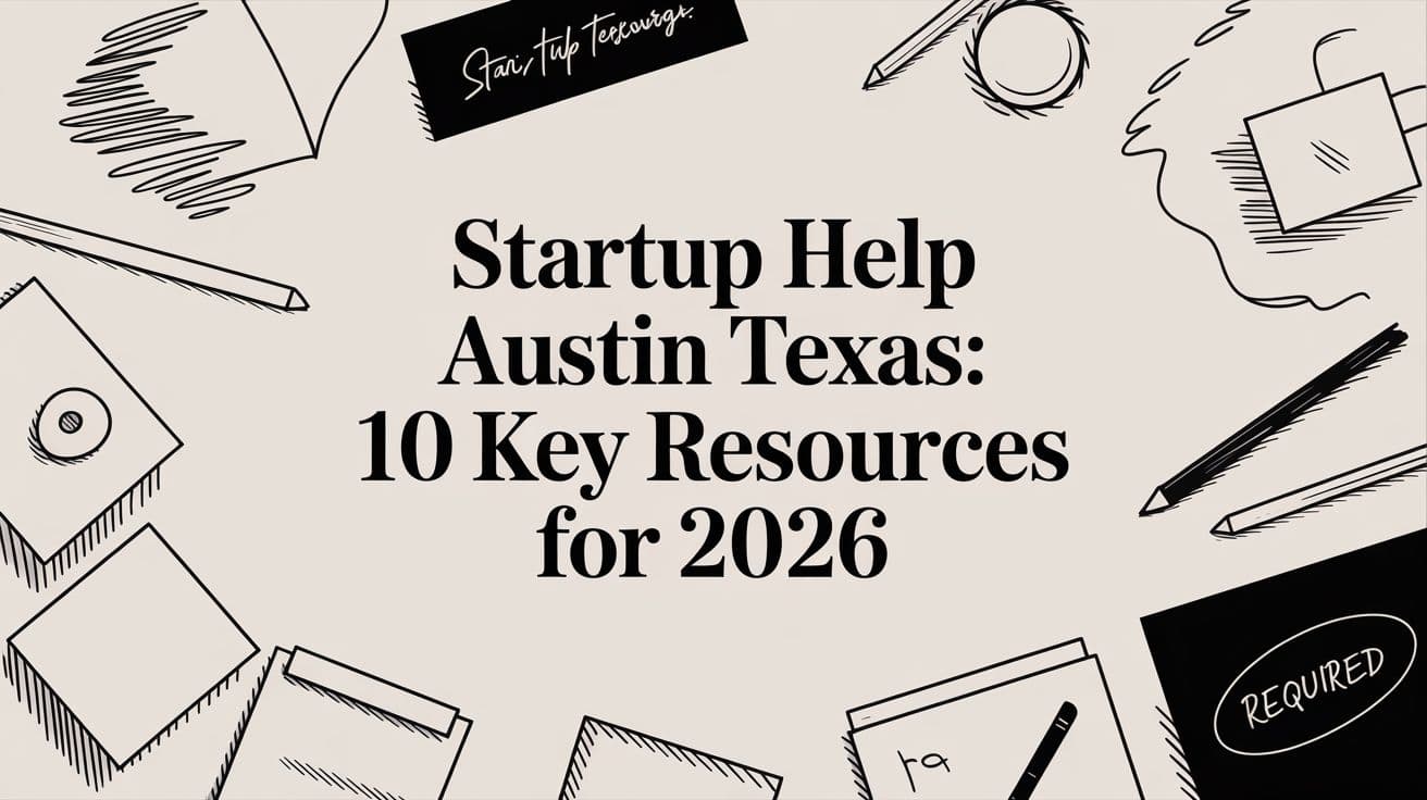 Startup Help Austin Texas: 10 Key Resources for 2026