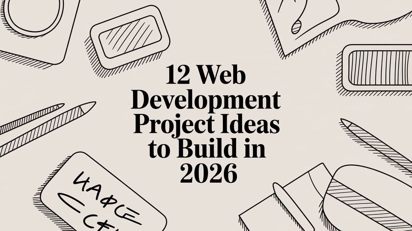 12 Web Development Project Ideas to Build in 2026