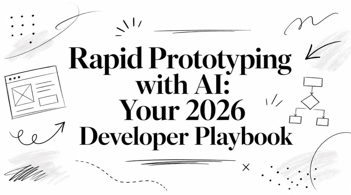 Rapid Prototyping with AI: Your 2026 Developer Playbook