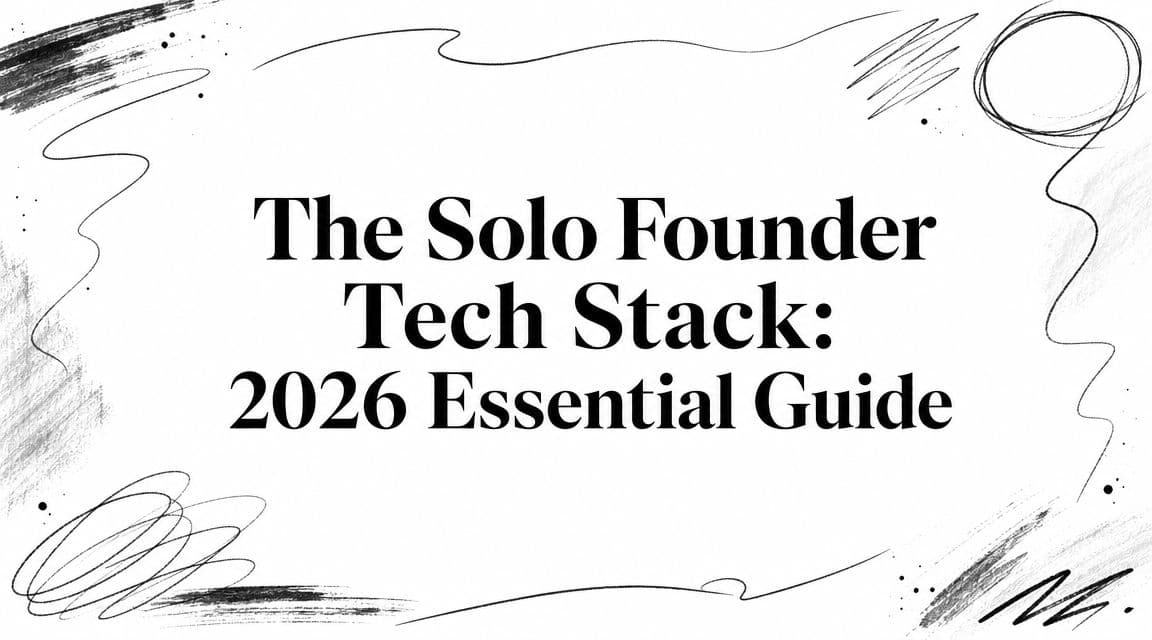The Solo Founder Tech Stack: 2026 Essential Guide