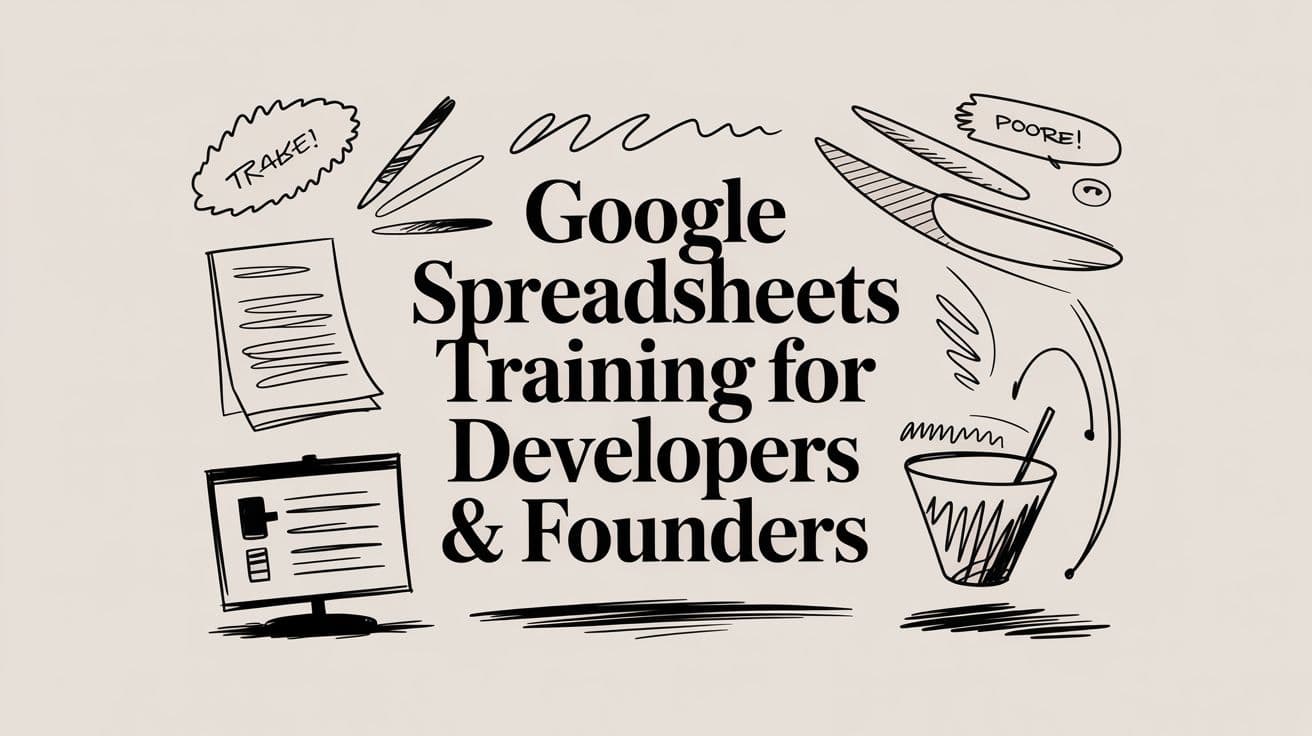 Google Spreadsheets Training for Developers & Founders