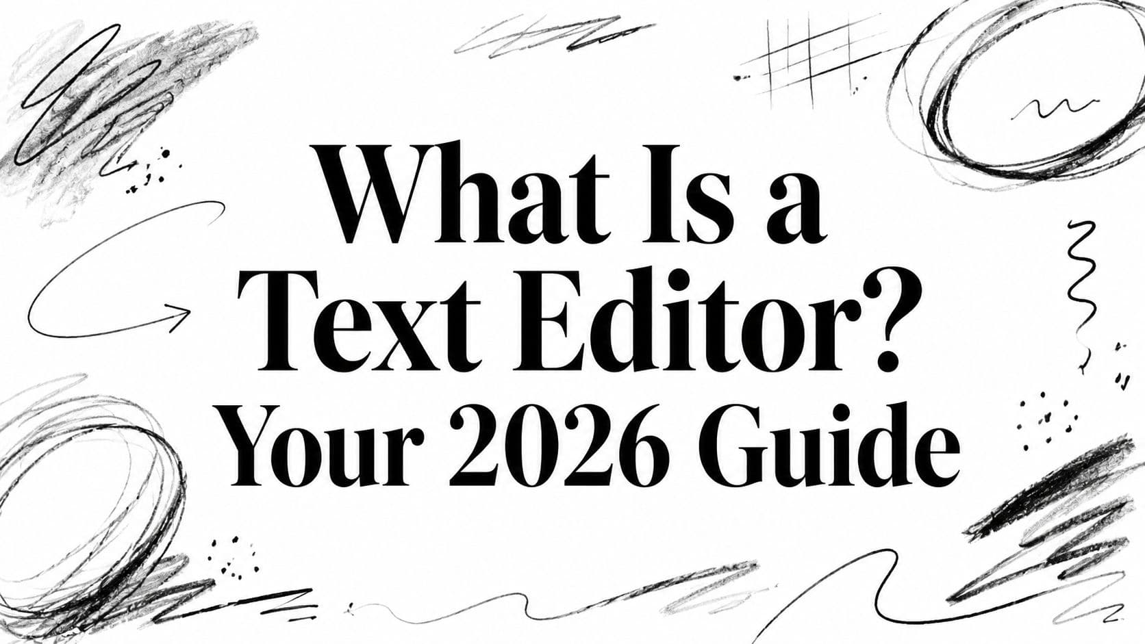 What Is a Text Editor? Your 2026 Guide