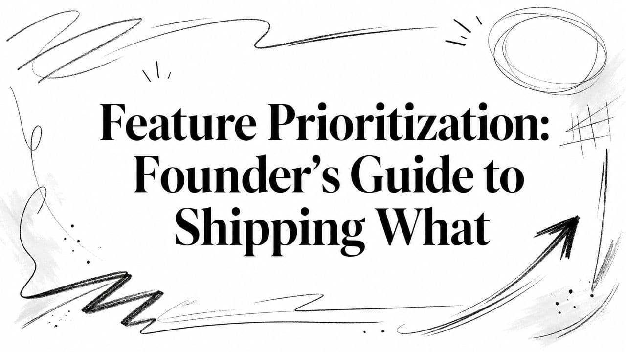 Feature Prioritization: Founder's Guide to Shipping What