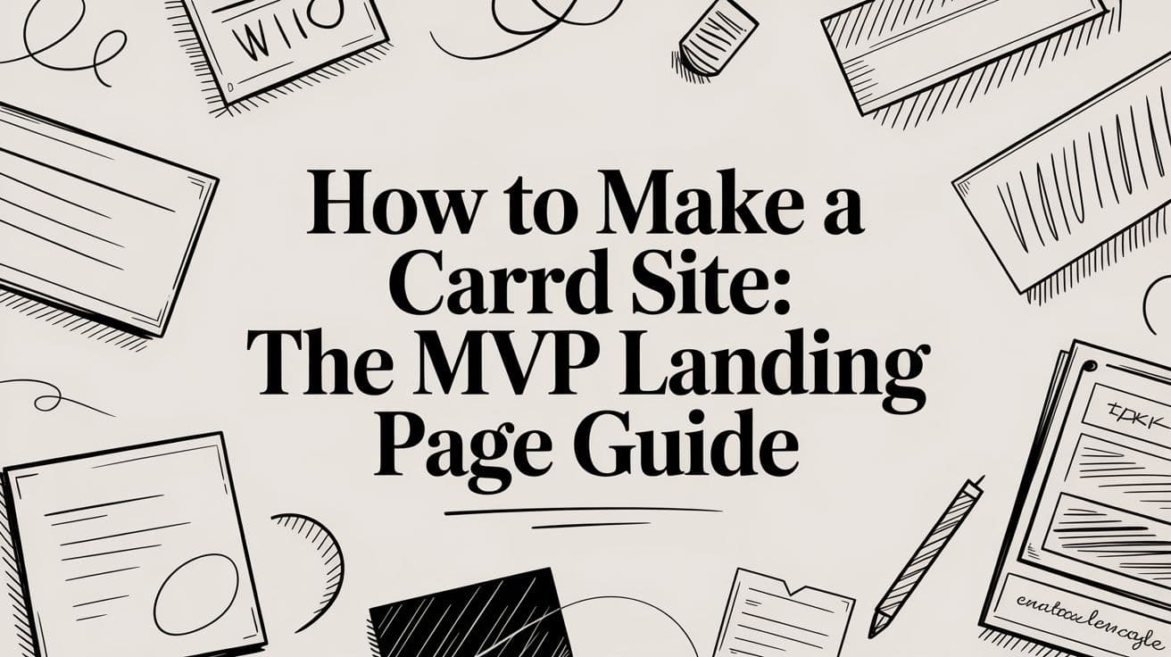 How to Make a Carrd Site: The MVP Landing Page Guide