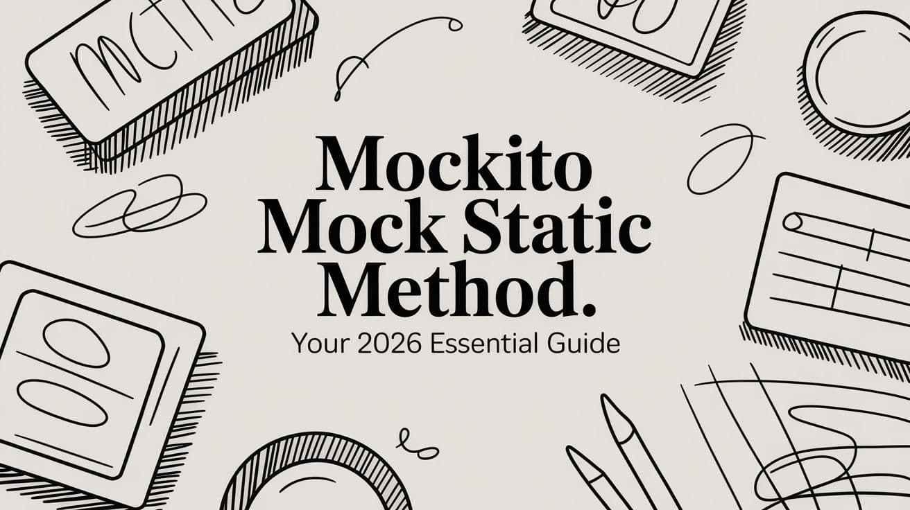 powermock mock static method example - java code geeks... Mockito Mock Static Method: Your 2026 Essential Guide | Jean-Baptiste Bolh